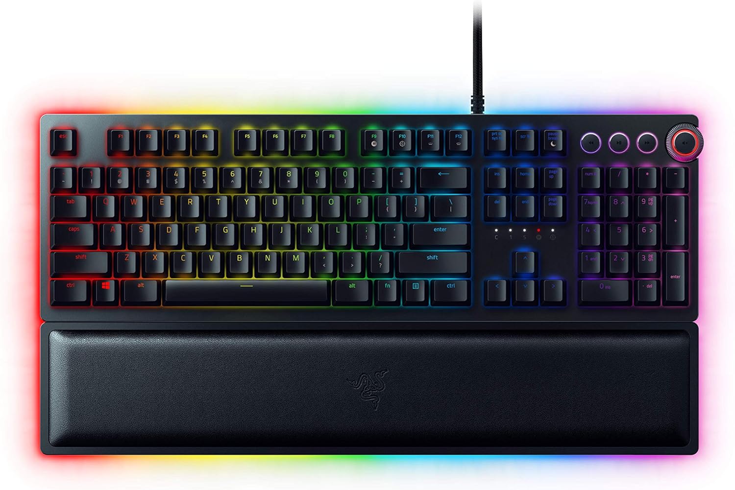 Razer Huntsman Mini (Rode Schakelaar) - Compact 60% gaming toetsenbord (Lineaire Optische Schakelaars, Doubleshot PBT toetskappen, Afneembare USB-C kabel) QWERTY US layout | Zwart