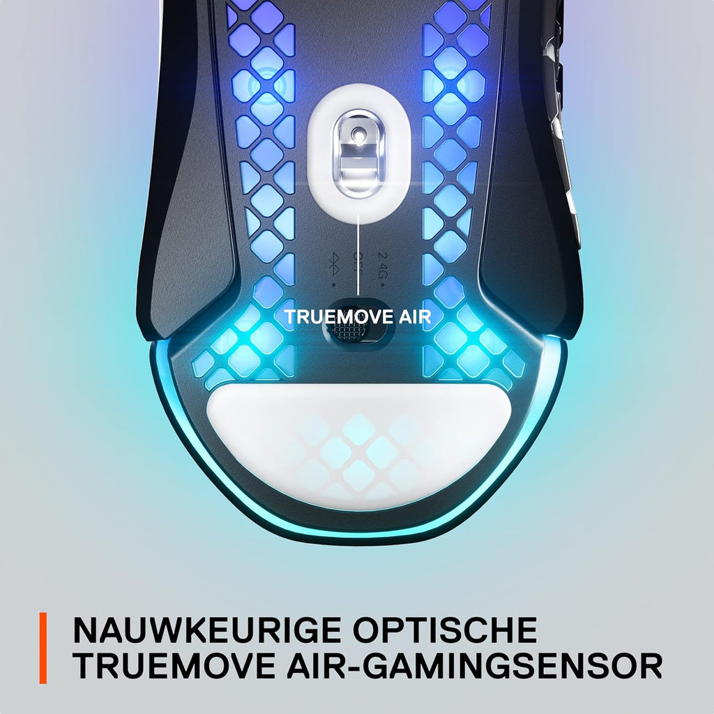 SteelSeries Aerox 3 - Geperforeerde RGB-gamingmuis - Ultralicht waterbestendig ontwerp - 8,500 DPI TrueMove Core optische sensor - Snow