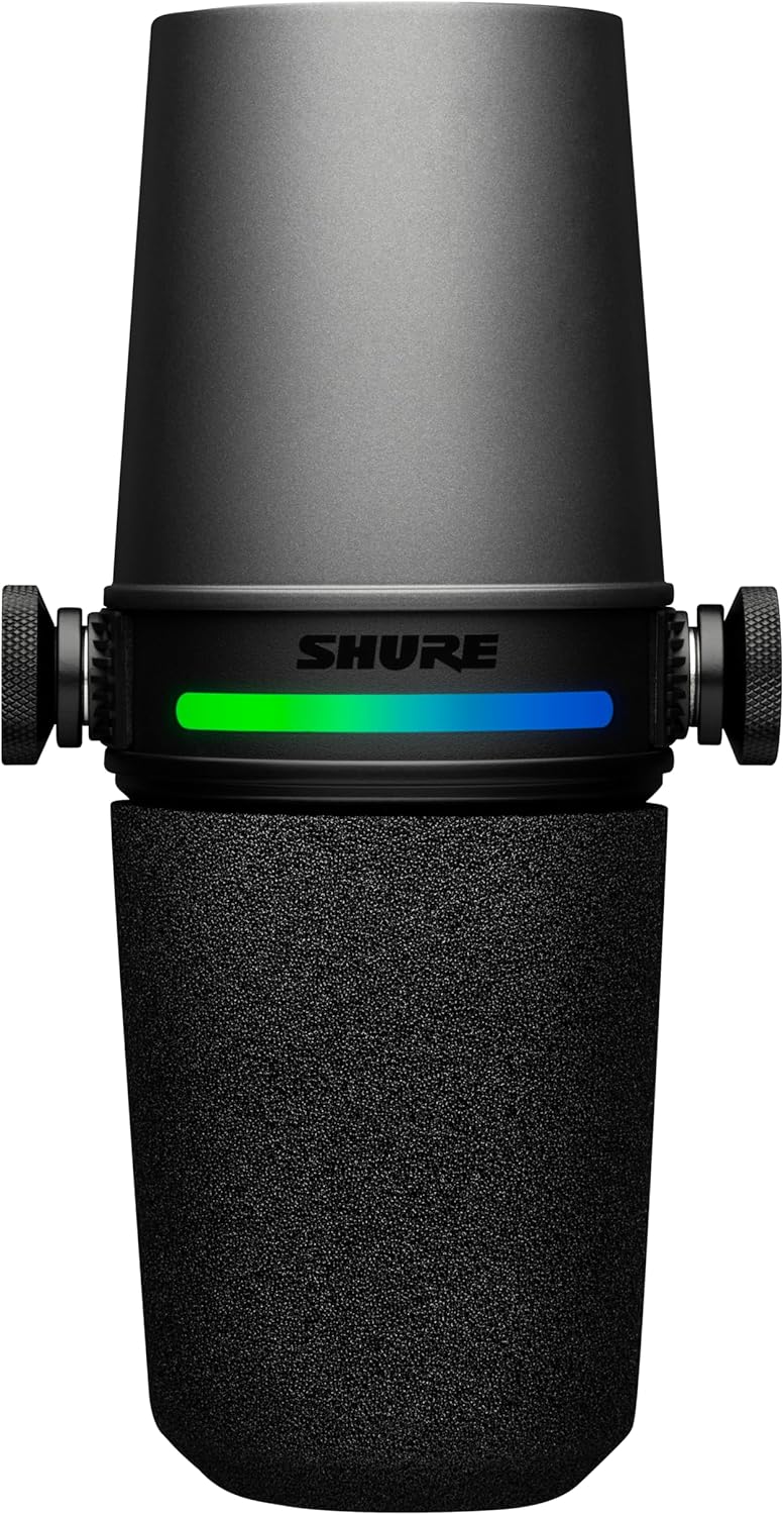 Shure MV7i Slimme Podcast Microfoon + Ingebouwde Audio Interface