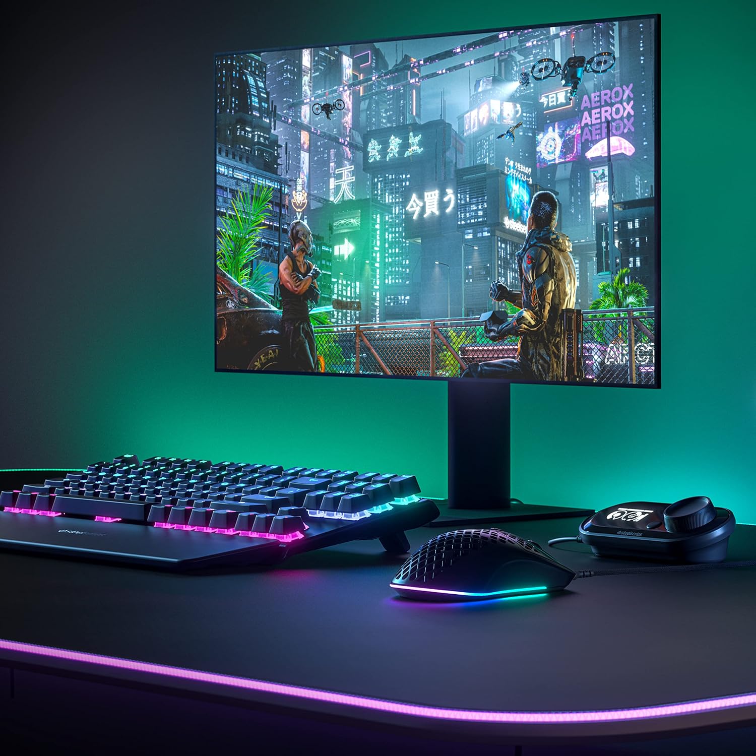 SteelSeries Aerox 3 - Geperforeerde RGB-gamingmuis - Ultralicht waterbestendig ontwerp - 8,500 DPI TrueMove Core optische sensor - Snow