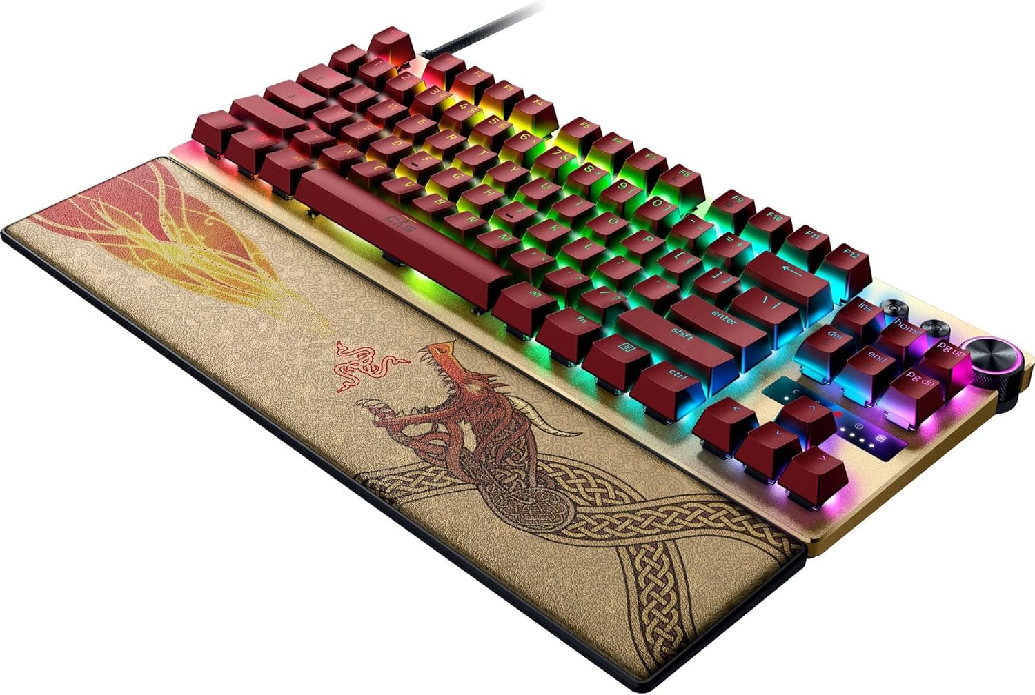 Razer Huntsman V3 Pro Tenkeyless Counter-Strike 2 Dragon Lore - Analogue optical TKL e-sports PC keyboard without numeric keypad - Snap Tap - Rapid Trigger - QWERTY US layout | Dragon Lore