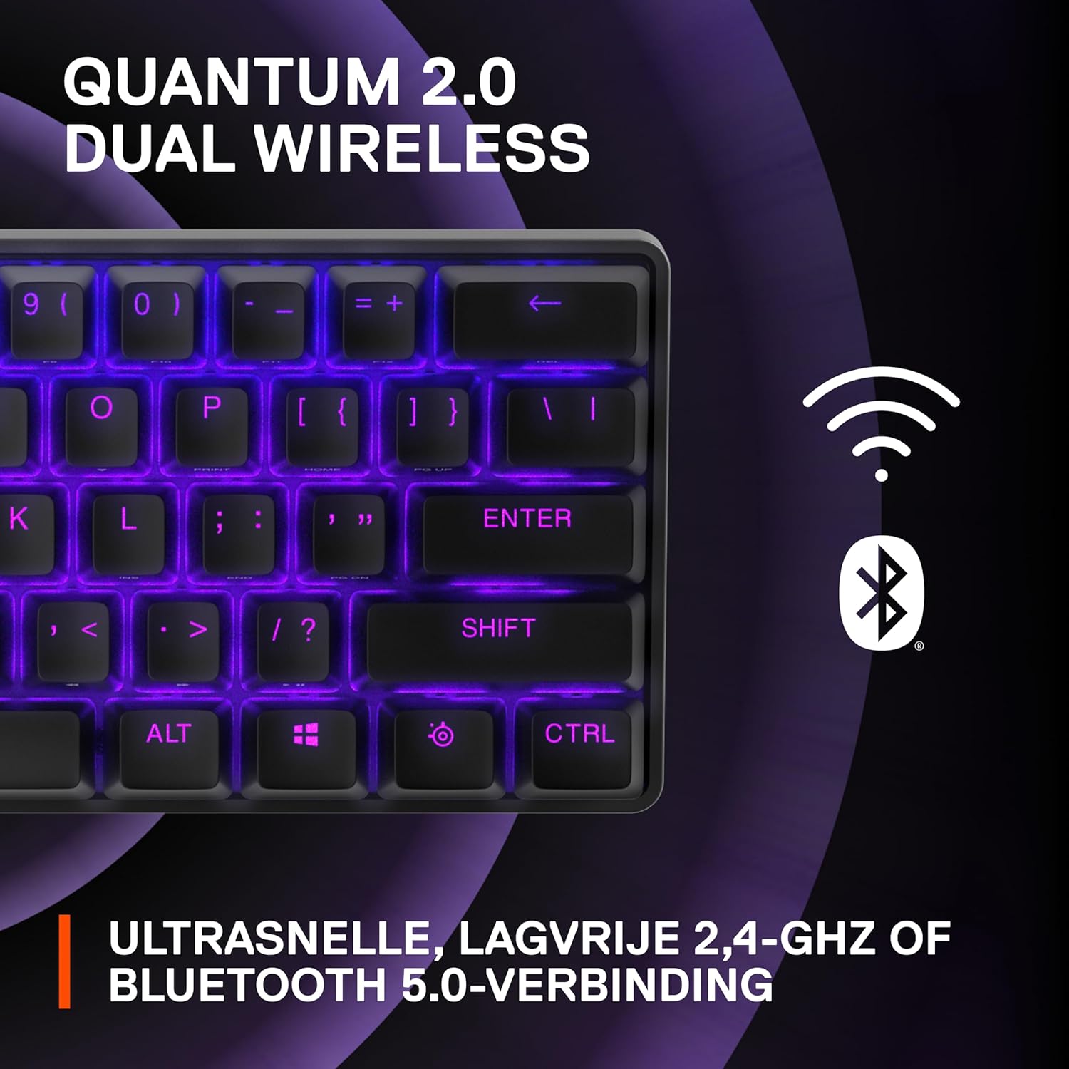 SteelSeries Apex Pro Mini Gen 3 OmniPoint 3.0 HyperMagnetic-schakelaars - Verstelbare activering - Rapid Trigger - Presets voor games - Protection Mode - Rapid Tap/SOCD - RGB - PBT-keycaps - UK QWERTY