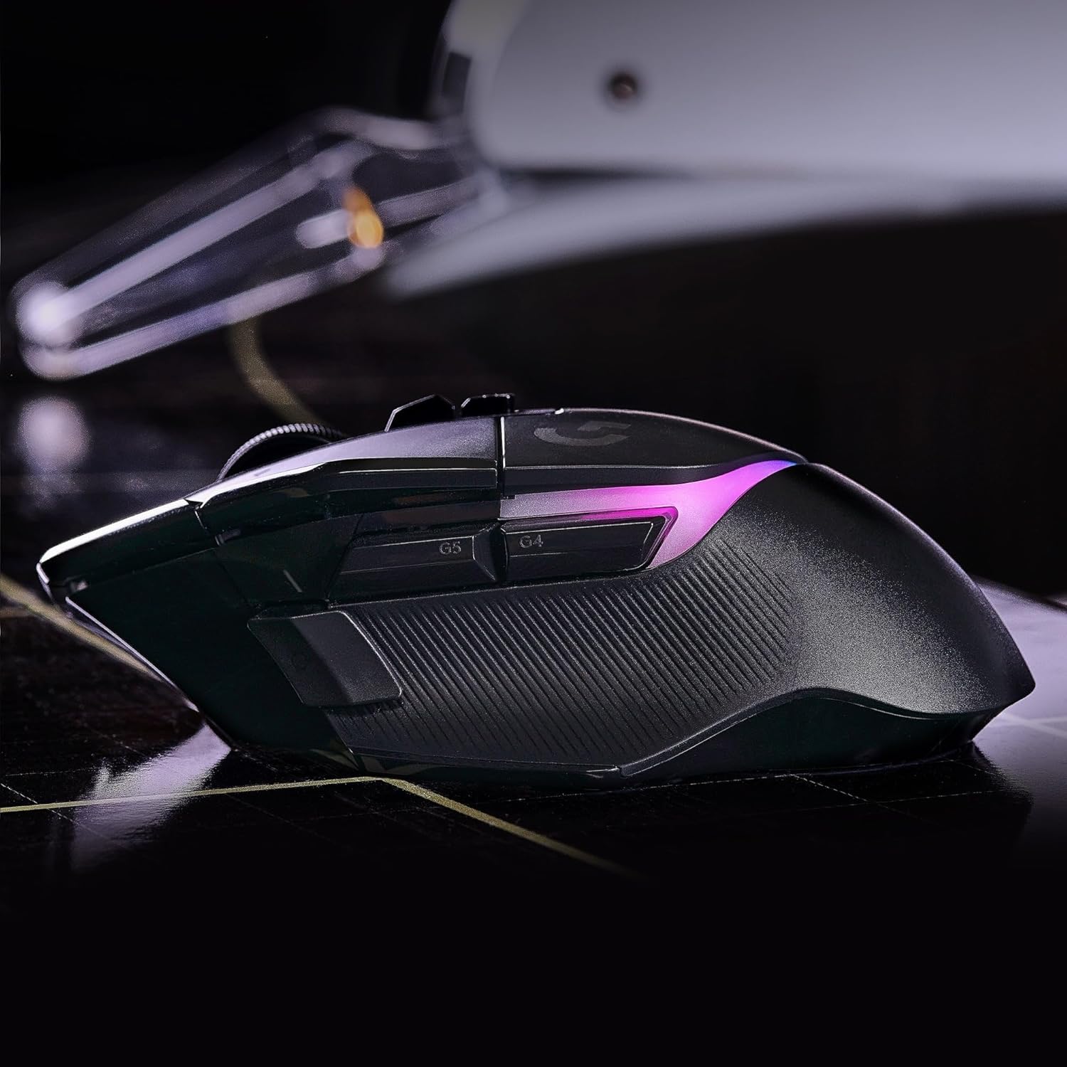Logitech G502 X Bedrade Gamingmuis - LIGHTFORCE hybride, optisch-mechanische, primaire schakelaars, HERO 25K gaming sensor, voor PC - MacOS/Windows - Zwart