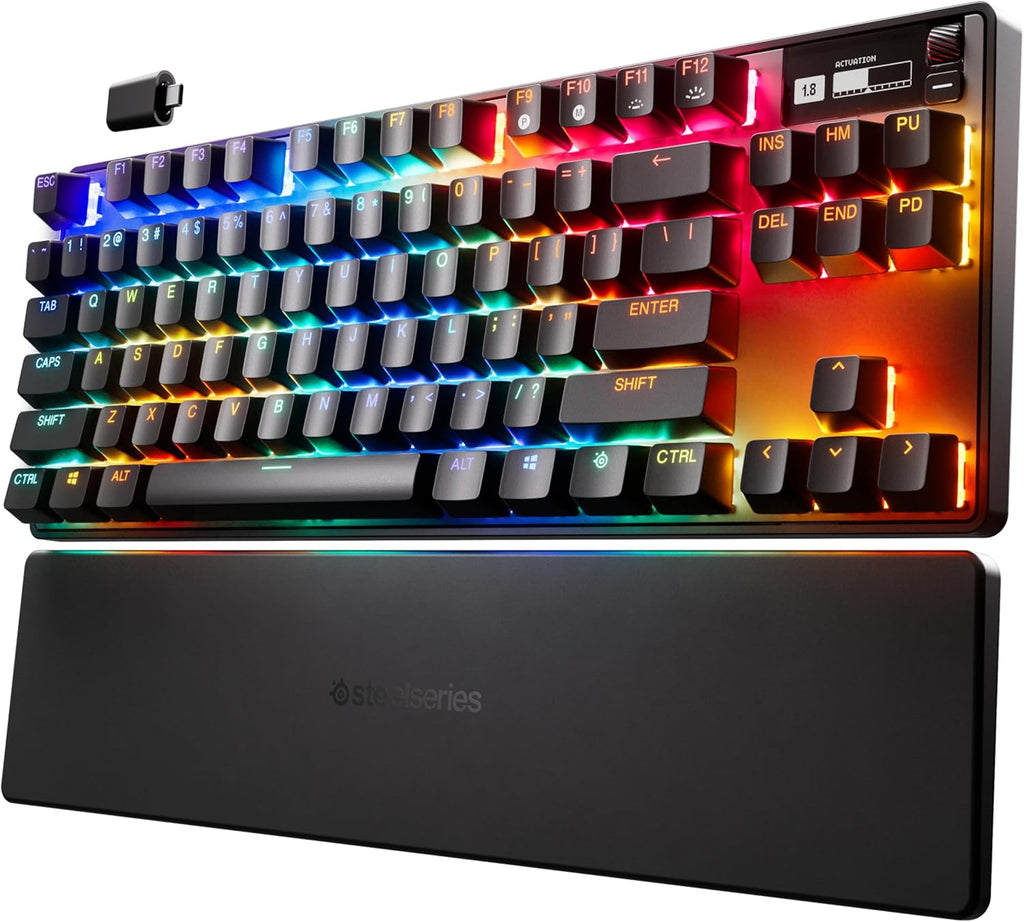SteelSeries Apex Pro Mini Gen 3 OmniPoint 3.0 HyperMagnetic-schakelaars - Verstelbare activering - Rapid Trigger - Presets voor games - Protection Mode - Rapid Tap/SOCD - RGB - PBT-keycaps - UK QWERTY