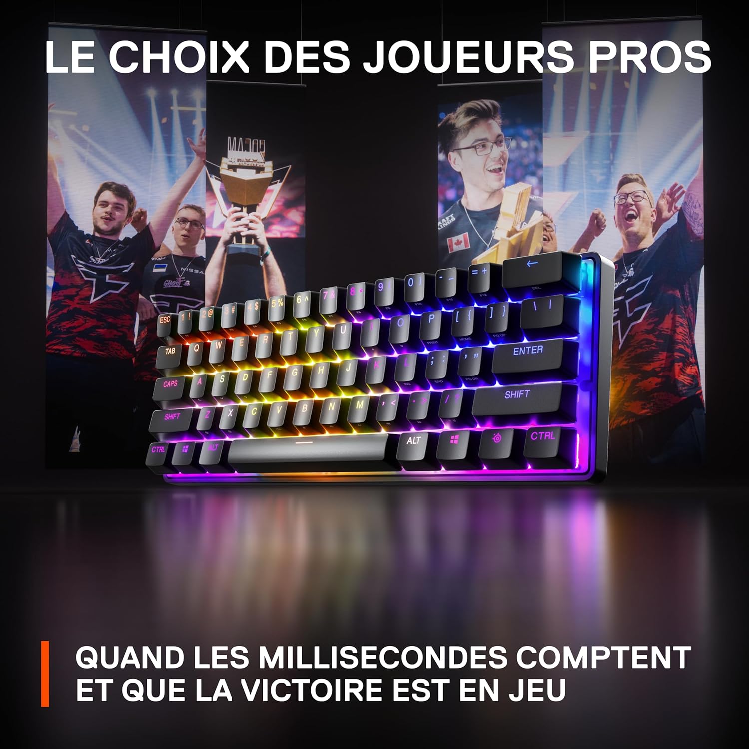 SteelSeries Apex Pro Mini Gen 3 OmniPoint 3.0 HyperMagnetic-schakelaars - Verstelbare activering - Rapid Trigger - Presets voor games - Protection Mode - Rapid Tap/SOCD - RGB - PBT-keycaps - UK QWERTY