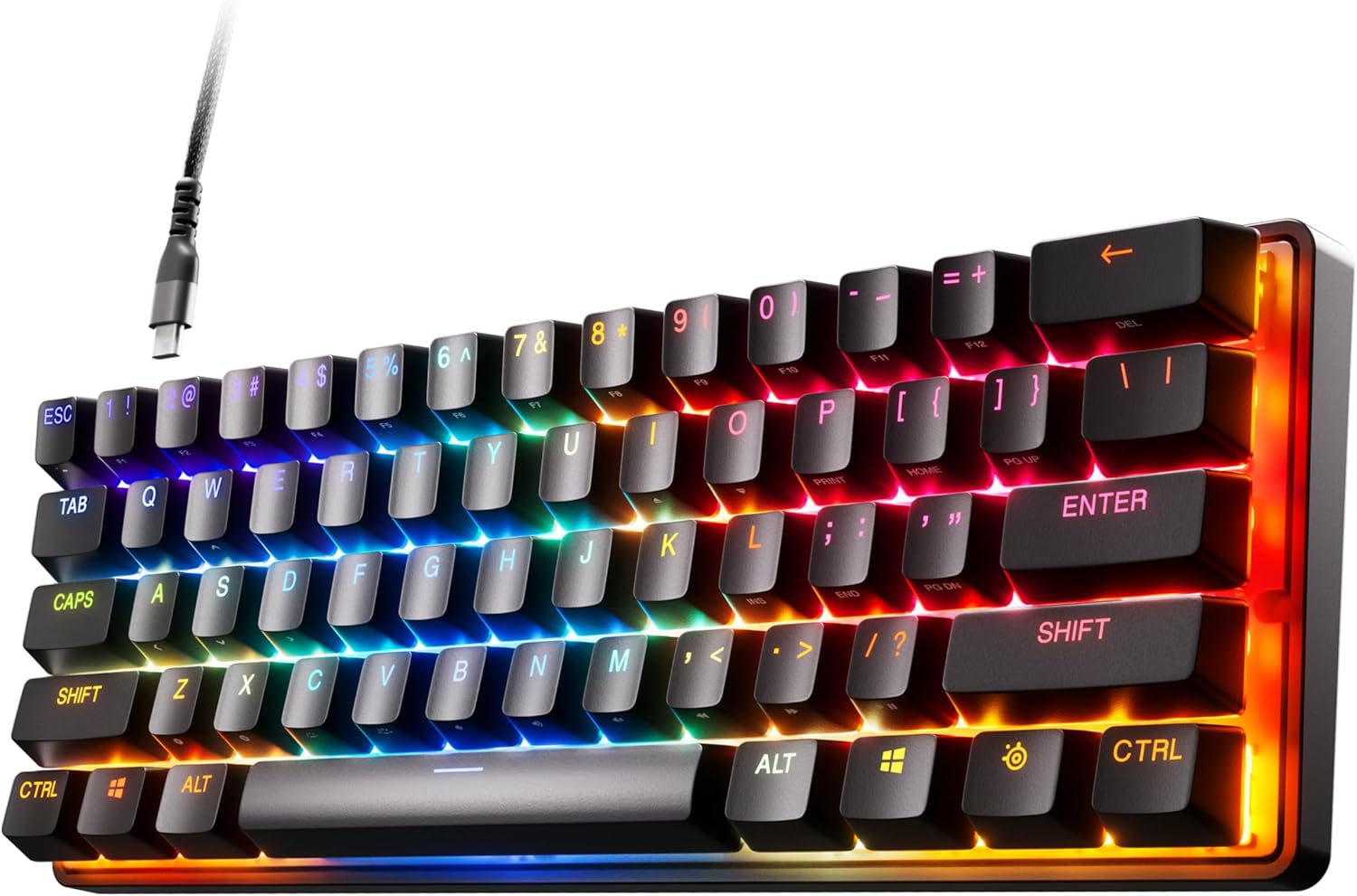SteelSeries Apex Pro Mini Gen 3 OmniPoint 3.0 HyperMagnetic-schakelaars - Verstelbare activering - Rapid Trigger - Presets voor games - Protection Mode - Rapid Tap/SOCD - RGB - PBT-keycaps - UK QWERTY
