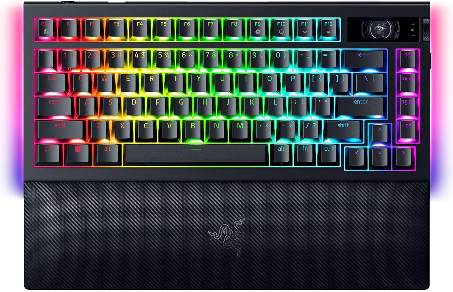Razer BlackWidow V4 - Mechanisch gaming toetsenbord met Chroma RGB (Mechanische Razer gele schakelaars, 6 speciale macro toetsen, Doubleshot ABS keycaps) QWERTY US Layout | Zwart