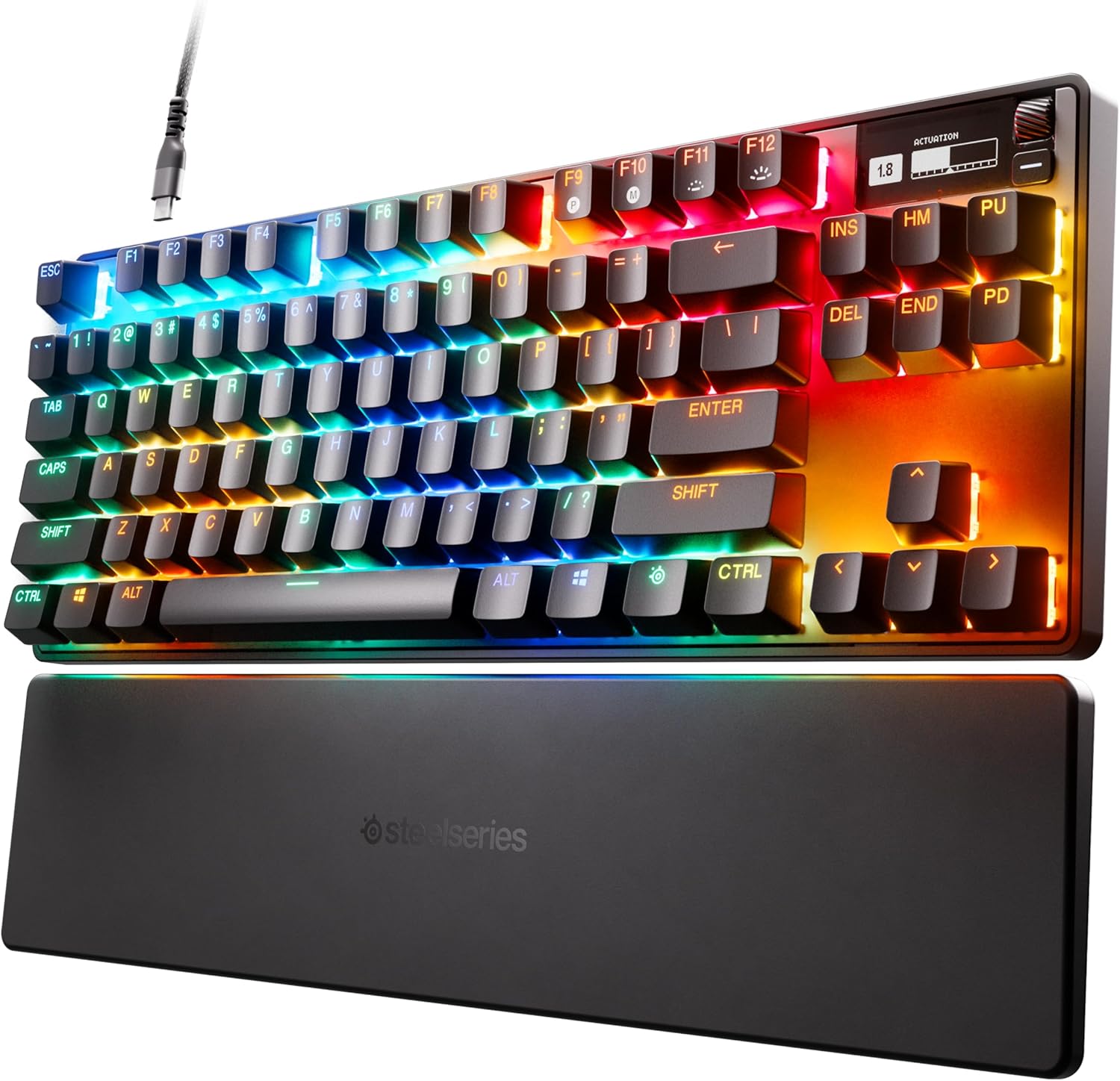 SteelSeries Apex Pro Mini Gen 3 OmniPoint 3.0 HyperMagnetic-schakelaars - Verstelbare activering - Rapid Trigger - Presets voor games - Protection Mode - Rapid Tap/SOCD - RGB - PBT-keycaps - UK QWERTY