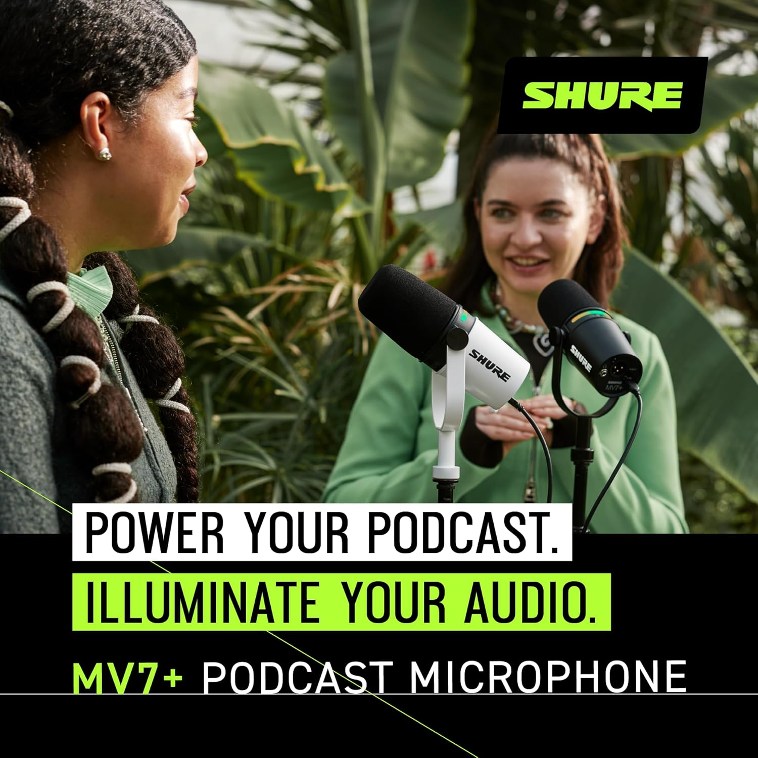 Shure MV7i Slimme Podcast Microfoon + Ingebouwde Audio Interface