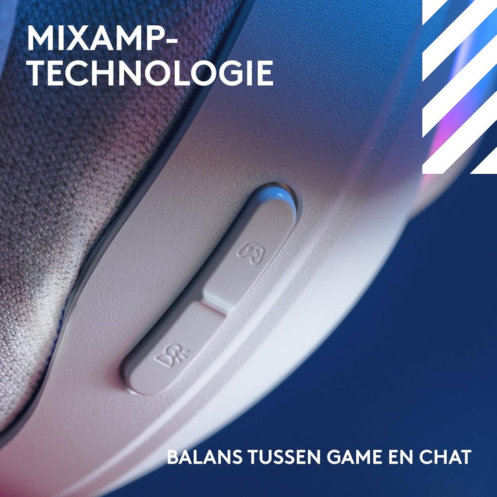 Logitech G Astro A50 X LIGHTSPEED trådlöst spelheadset + batteriladdare, PRO-G GRAPHENE, PLAYSYNC för Xbox Series X|S + PS5 + PC/Mac, Nintendo Switch 2, Bluetooth, HDMI 2.1 Passthru - Vit
