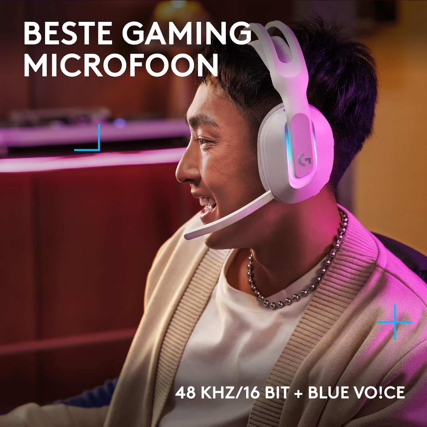 Logitech G522 LIGHTSPEED draadloze gaming headset, LIGHTSYNC RGB, microfoon en geavanceerde gesynchroniseerde audio, drievoudige connectiviteit - LIGHTSPEED, Bluetooth, USB-A naar USB-C voor pc -Zwart