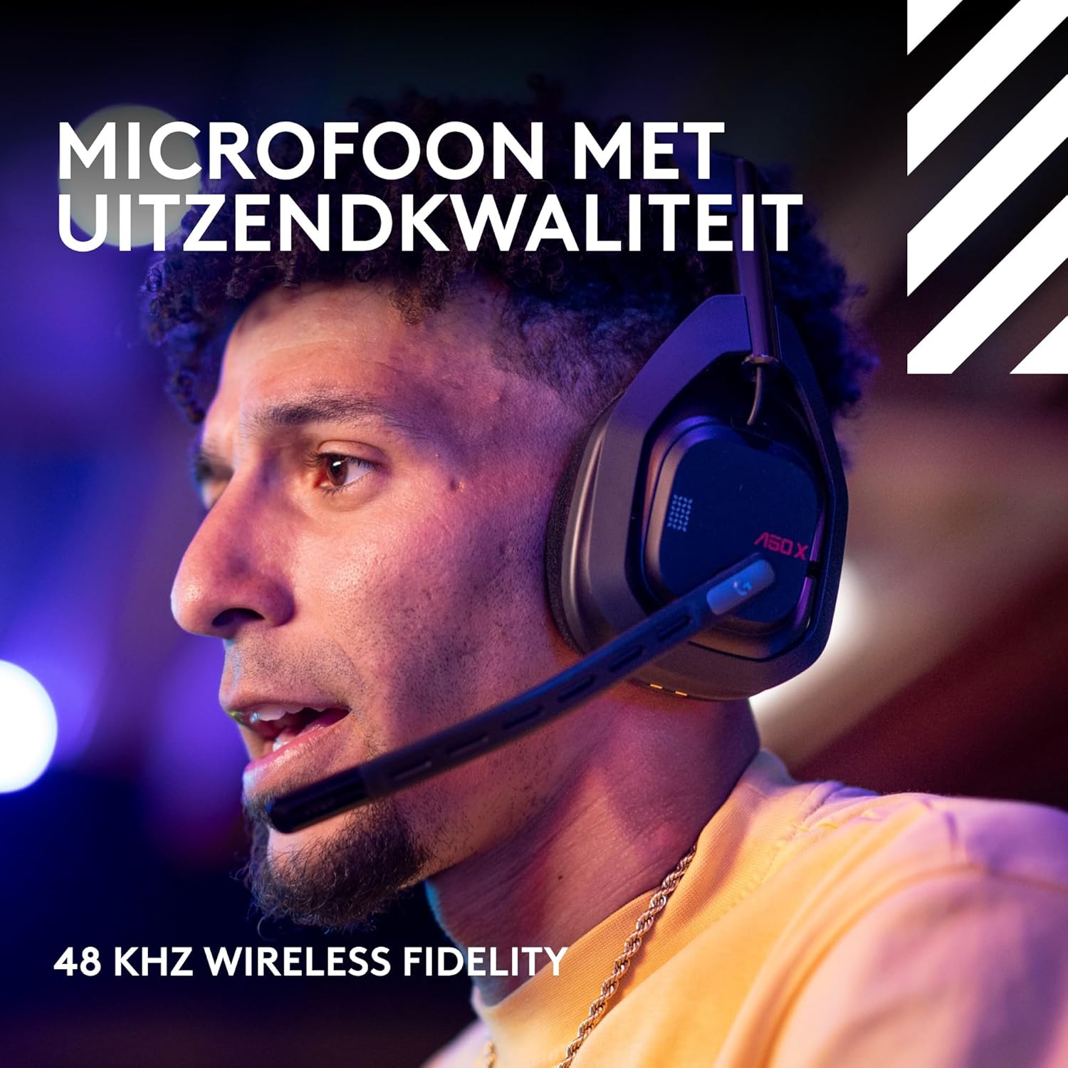 Logitech G Astro A50 X LIGHTSPEED trådlöst spelheadset + batteriladdare, PRO-G GRAPHENE, PLAYSYNC för Xbox Series X|S + PS5 + PC/Mac, Nintendo Switch 2, Bluetooth, HDMI 2.1 Passthru - Vit