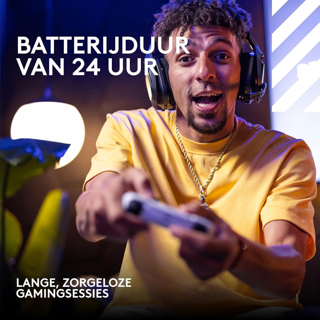 Logitech G Astro A50 X LIGHTSPEED trådlöst spelheadset + batteriladdare, PRO-G GRAPHENE, PLAYSYNC för Xbox Series X|S + PS5 + PC/Mac, Nintendo Switch 2, Bluetooth, HDMI 2.1 Passthru - Vit