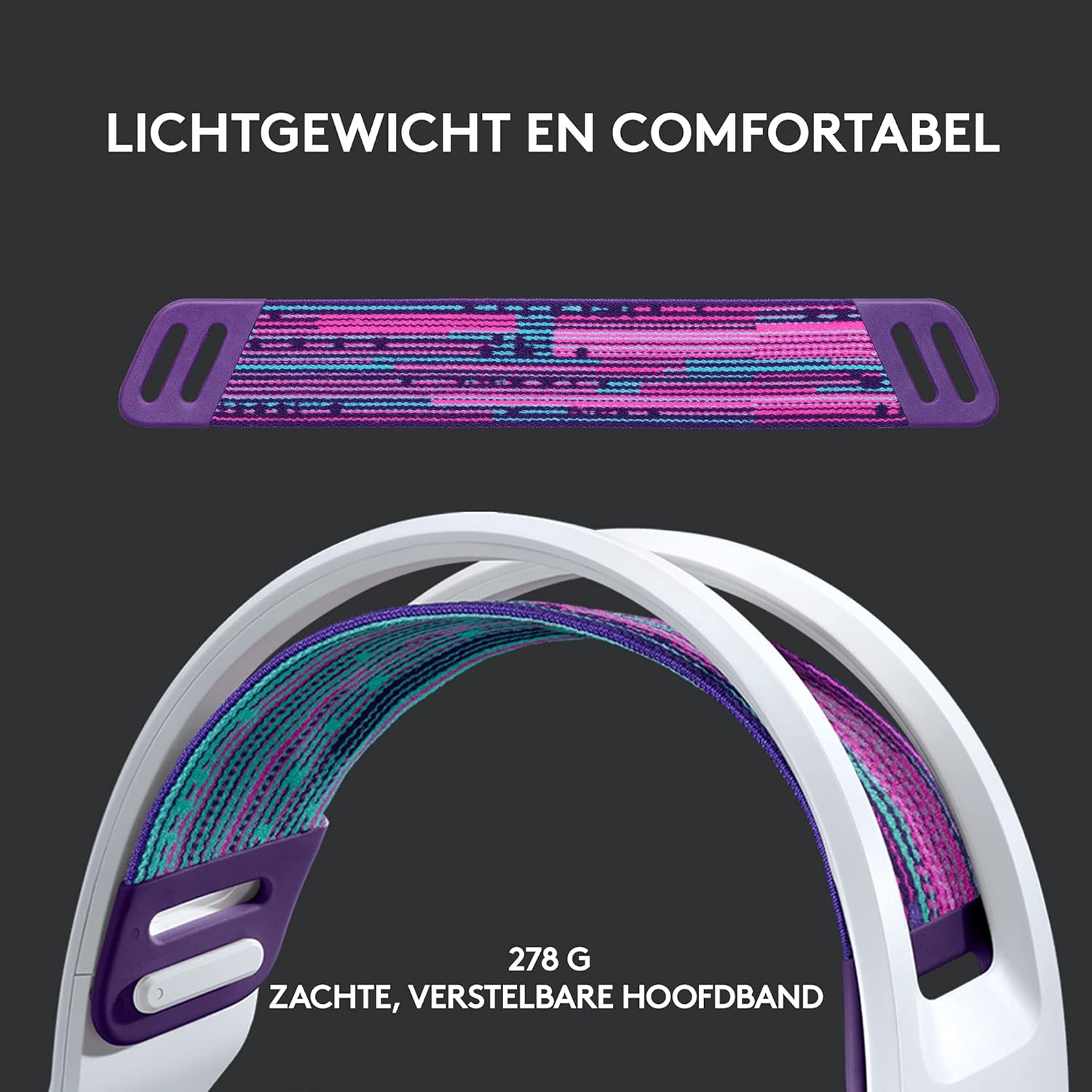 Logitech G522 LIGHTSPEED draadloze gaming headset, LIGHTSYNC RGB, microfoon en geavanceerde gesynchroniseerde audio, drievoudige connectiviteit - LIGHTSPEED, Bluetooth, USB-A naar USB-C voor pc -Zwart