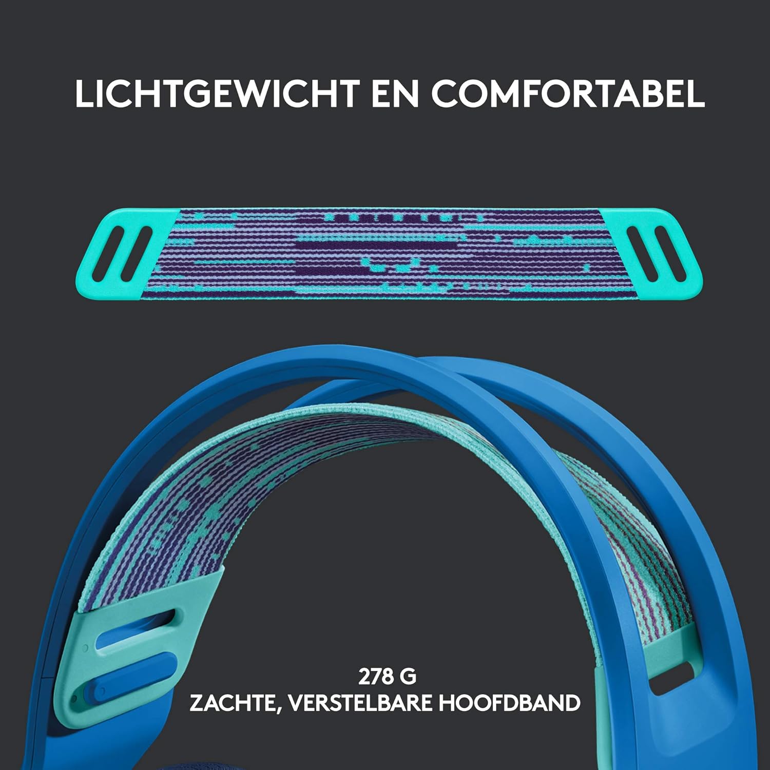 Logitech G522 LIGHTSPEED draadloze gaming headset, LIGHTSYNC RGB, microfoon en geavanceerde gesynchroniseerde audio, drievoudige connectiviteit - LIGHTSPEED, Bluetooth, USB-A naar USB-C voor pc -Zwart