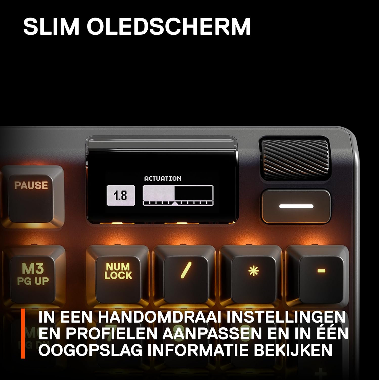 SteelSeries Apex Pro Mini Gen 3 OmniPoint 3.0 HyperMagnetic-schakelaars - Verstelbare activering - Rapid Trigger - Presets voor games - Protection Mode - Rapid Tap/SOCD - RGB - PBT-keycaps - UK QWERTY