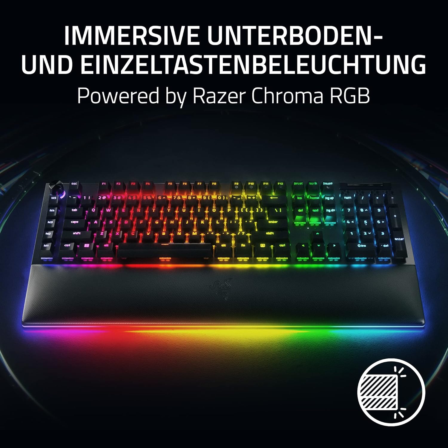 Razer BlackWidow V4 - Mechanisch gaming toetsenbord met Chroma RGB (Mechanische Razer gele schakelaars, 6 speciale macro toetsen, Doubleshot ABS keycaps) QWERTY US Layout | Zwart