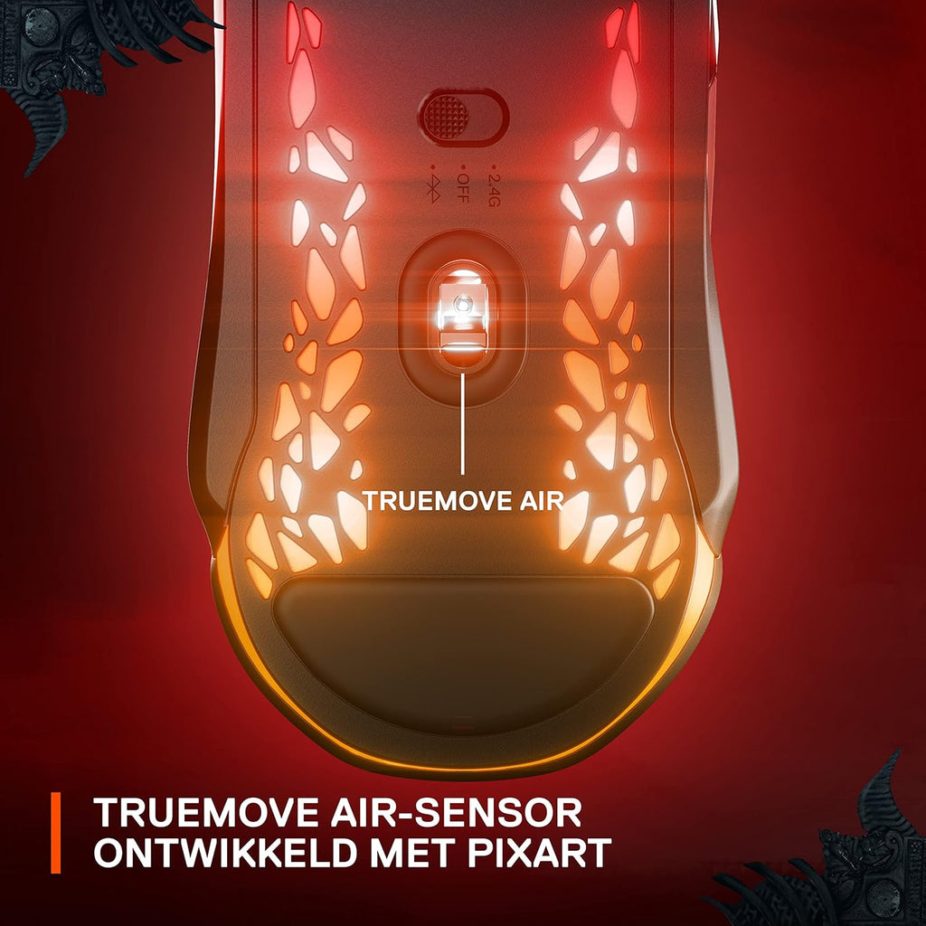 SteelSeries Aerox 3 - Geperforeerde RGB-gamingmuis - Ultralicht waterbestendig ontwerp - 8,500 DPI TrueMove Core optische sensor - Snow