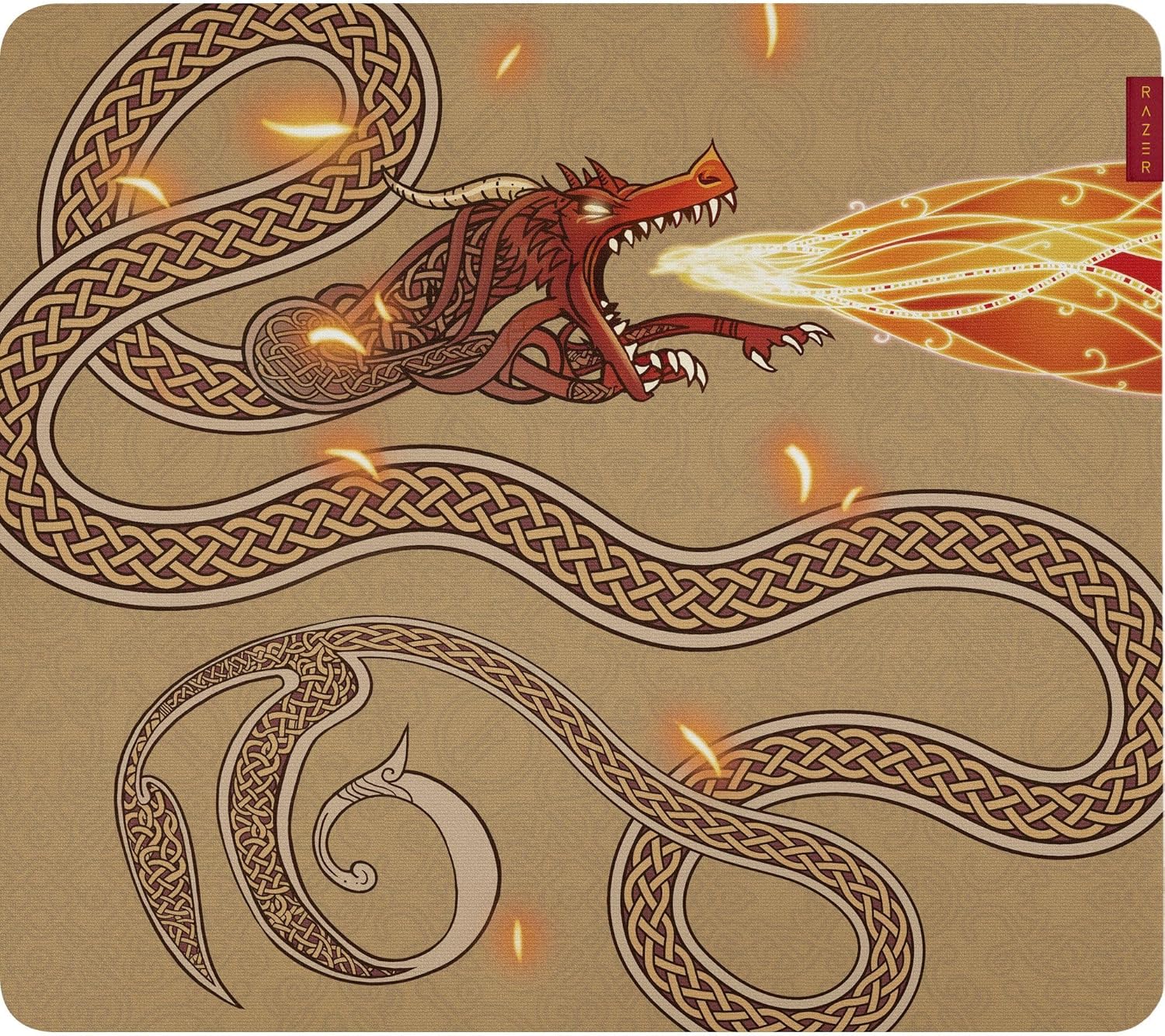 Razer Gigantus V2 L Counter-Strike 2 Dragon Lore - Zachte gamingmuismat voor optimale controle - Microweefsel met textuur - 450 x 400 x 3 mm - Antisliprubber | Dragon Lore